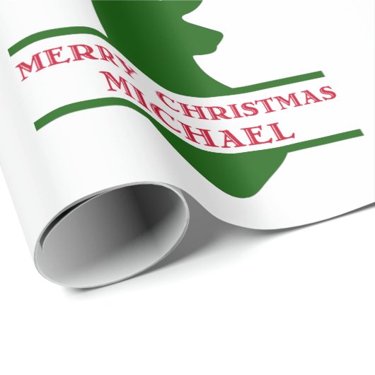 Frohe Weihnachts-Deer-Wrapping Paper - Michael Geschenkpapier (Rolleneckpunkt)