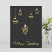 Frohe Weihnachts-Dekorative Gold Geometry (Stehend Vorderseite)