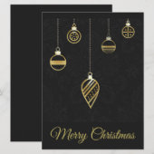 Frohe Weihnachts-Dekorative Gold Geometry (Vorne/Hinten)