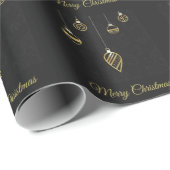 Frohe Weihnachts-Dekorative Gold Geometry Geschenkpapier (Rolleneckpunkt)
