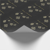 Frohe Weihnachts-Dekorative Gold Geometry Verpacku Geschenkpapier (Ecke)