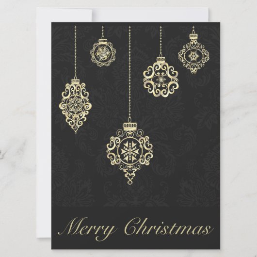 Frohe Weihnachts-Dekorative Rose Gold Geometry (Vorderseite)