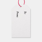 Frohe Weihnachts Designer Geschenktasten Geschenkanhänger (Rückseite)