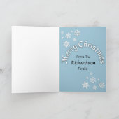 Frohe Weihnachts Doberman Dog Anpassbare Karte (Innenseite)