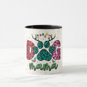 Frohe Weihnachts Dog Mama Tasse (Zentrum)