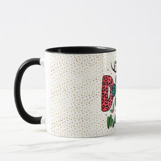 Frohe Weihnachts Dog Mama Tasse (Links)