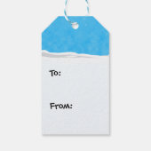 Frohe Weihnachts-Doggie-Gift-Tags Geschenkanhänger (Rückseite)