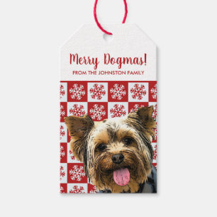Frohe Weihnachts Dogmas Yorkie Terrier Yorkshire Geschenkanhänger