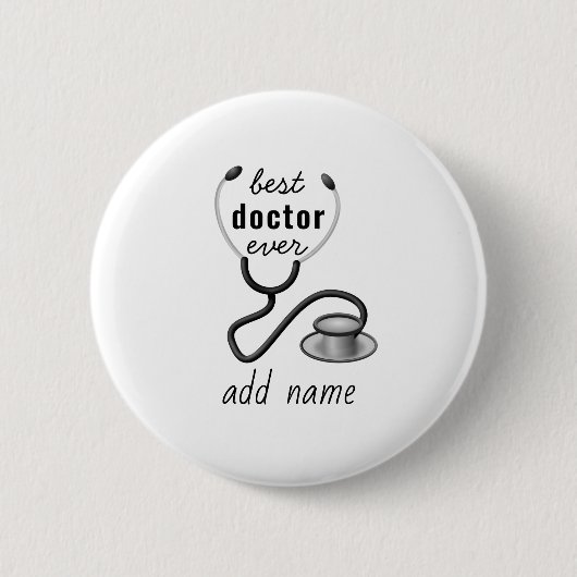 Frohe Weihnachts-Doktor-Wertschätzung Holiday Desi Button (Vorderseite)