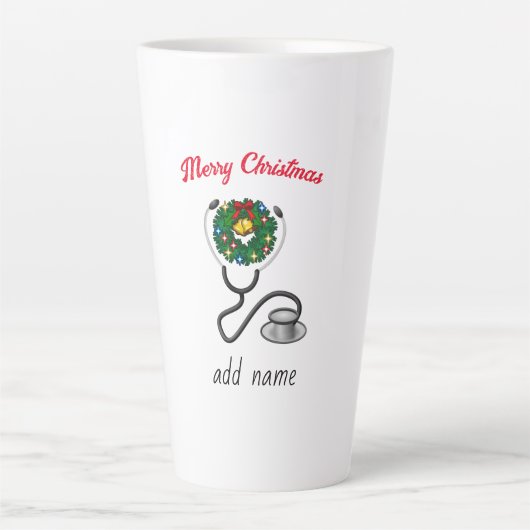 Frohe Weihnachts-Doktor-Wertschätzung Holiday Desi Milchtasse (Vorderseite)