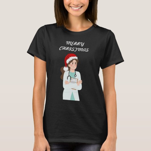 Frohe Weihnachts-Doktor-Wertschätzung Holiday Desi T-Shirt (Vorderseite)