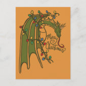 Frohe Weihnachts Dragon Geek Holidays Postkarte (Vorderseite)