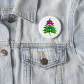 Frohe Weihnachts-Dragonfly Weihnachtsbaum T Shirt Button (Beispiel)