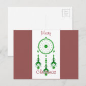 Frohe Weihnachts-Dreamcatcher-Postkarte Feiertagspostkarte (Vorne/Hinten)