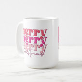 Frohe Weihnachts-Drink-Kaffee-Tasse Kaffeetasse (Vorderseite Links)