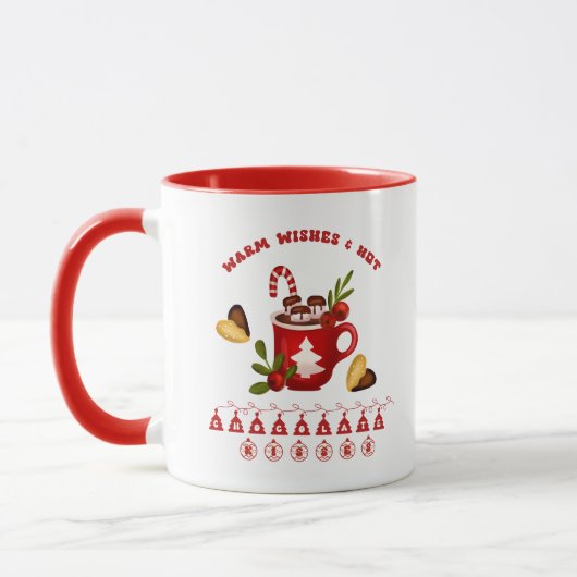 Frohe Weihnachts-Drink-Kaffee-Tasse Tasse (Links)