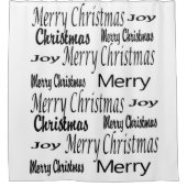 Frohe Weihnachts-Duschvorhang, Freude Duschvorhang (Vorderseite)