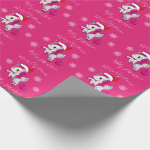 Frohe Weihnachts-Einhorn & Schneeflocken personali