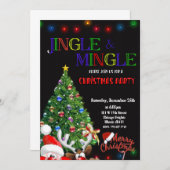 Frohe Weihnachts-Einladung, Jingle & Mingle einlad Einladung (Vorne/Hinten)