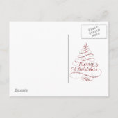 Frohe Weihnachts-Einladung PostCard Einladungspostkarte (Rückseite)