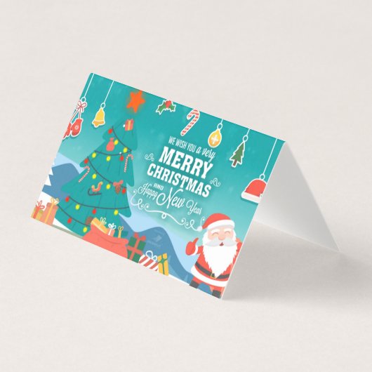 Frohe Weihnachts-Einladungskarten (Vorderseite)