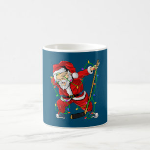 Frohe Weihnachts-Eishockey Dabbing Weihnachtsmann Kaffeetasse