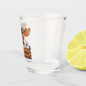 Frohe Weihnachts-Elch-Shot-Glas Schnapsglas (Rechts)