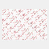 Frohe Weihnachts-Elch Wrapping Papier Blätter (Vorderseite 2)