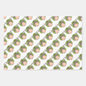 Frohe Weihnachts-Elch Wrapping Papier Blätter (Vorderseite 3)
