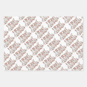 Frohe Weihnachts-Elch Wrapping Papier Blätter (Vorderseite 2)