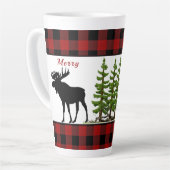 Frohe Weihnachts Elche Latte Tasse (Linke Ecke)