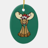 Frohe Weihnachts-Elche Ornament (Vorne)