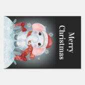 Frohe Weihnachts-Elefantenwrapping Paper Sheets Geschenkpapier Set (Vorderseite)