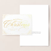 Frohe Weihnachts-elegante Drehbuchreise Folienkarte (Anzeige)