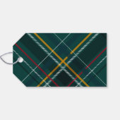 Frohe Weihnachts-elegante grüne Drehbuch Urlaub ka Geschenkanhänger (Rückseite Horizontal)