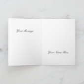 Frohe Weihnachts-elegante Weihnachtsbaumkranz Karte (Innenseite)