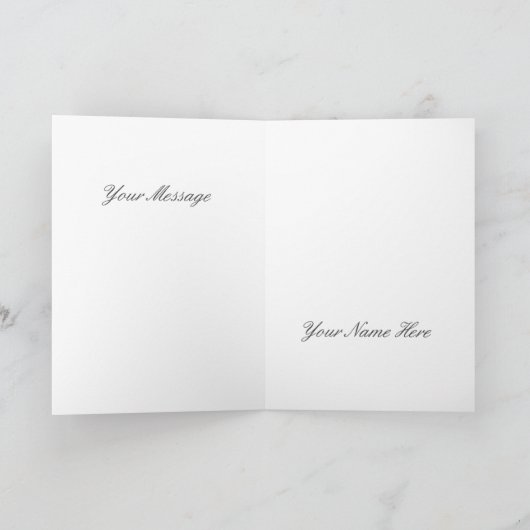 Frohe Weihnachts-elegante Weihnachtsbaumkranz Karte (Innenseite)