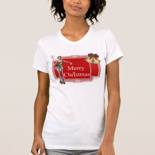 Frohe Weihnachts Elf 2 Design - T - Shirt