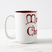 Frohe Weihnachts-Elf-Design 1 - Tasse (Links)