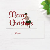 Frohe Weihnachts-Elf-Design 1 - Weihnachtsgeschenk (Schreibtisch)