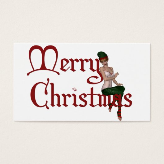Frohe Weihnachts-Elf-Design 1 - Weihnachtsgeschenk (Vorderseite)
