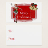 Frohe Weihnachts-Elf Design 2 - Weihnachtsgeschenk (Vorne & Hinten)