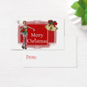 Frohe Weihnachts-Elf Design 2 - Weihnachtsgeschenk (Schreibtisch)