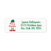 Frohe Weihnachts-Elf Outfit Red Typografy (Vorne)