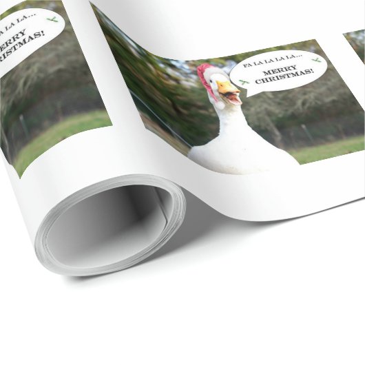 Frohe Weihnachts-Entenpackpapier Geschenkpapier (Rolleneckpunkt)