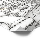 Frohe Weihnachts-Erwachsenenfarben Poster (Ecke)