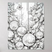 Frohe Weihnachts-Erwachsenenfarben Poster (Vorne)