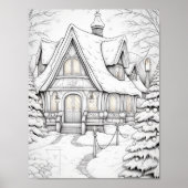 Frohe Weihnachts-Erwachsenenfarben Poster (Vorne)