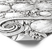 Frohe Weihnachts-Erwachsenenfarben Poster (Ecke)