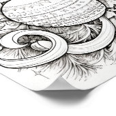 Frohe Weihnachts-Erwachsenenfarben Poster (Ecke)